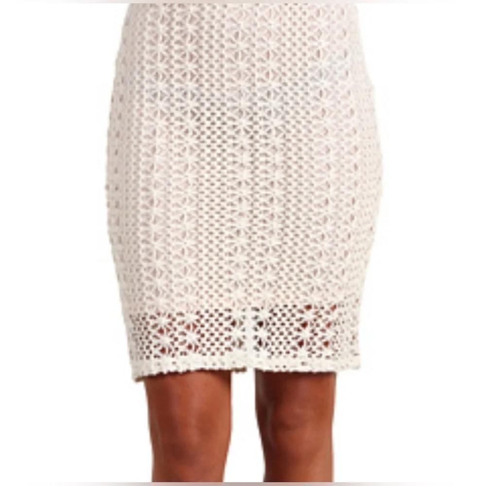 FREE PEOPLE Boho Crochet Skirt